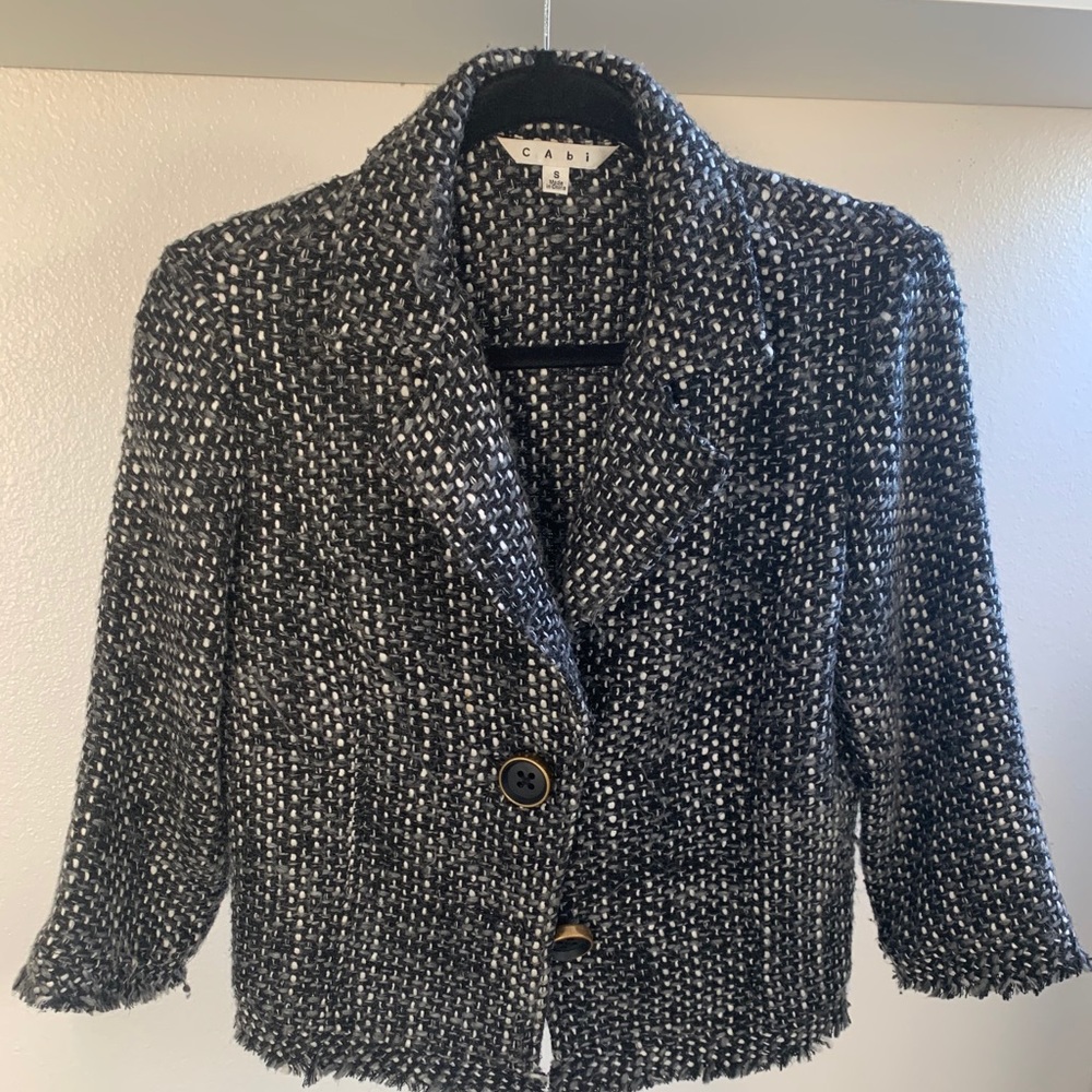 Cabi Cropped Tweed Jacket